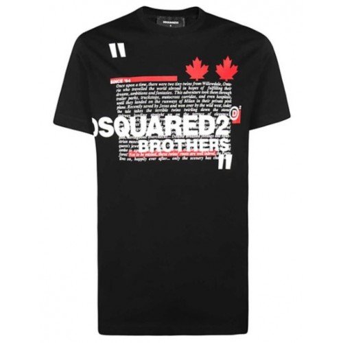 Tricou Dsquared2, Imprimeu Text Tricou Dsquared2, Imprimeu Text