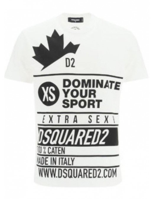 Tricou Dsquared2, Insertie Text - S74GD0824100