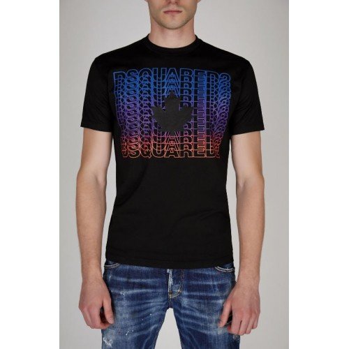 Tricou Dsquared2, Black, 3D Color