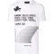 Tricou Dsquared2, Alb, Insertie text