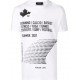 Tricou Dsquared2, Alb, Insertie text - S74GD0840100