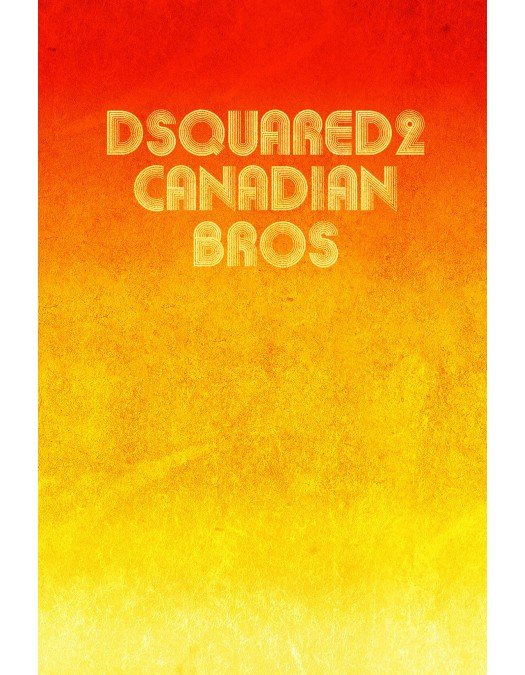 Tricou Dsquared2, Black, Canadian Bros, Portocaliu - S74GD0879S23009187