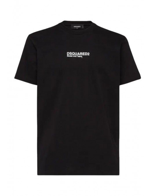Tricou DSQUARED2, Mini Logo Print, Cool, Black - S74GD0946D20020900