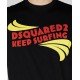 Tricou DSQUARED2, Kepp Surfing Print, Black - S74GD1088S23009900