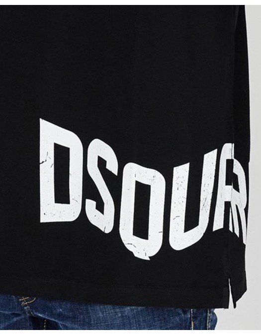 Tricou DSQUARED2, Print Brand, Black - S74GD1090S23009900