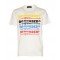 Tricou DSQUARED2, Multicolor Print Frontal, Alb