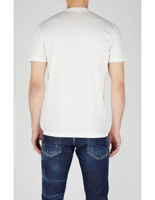 Tricou DSQUARED2, Bello Print, White - S74GD1095S23009100 Tricou DSQUARED2, Bello Print, White - S74GD1095S23009100