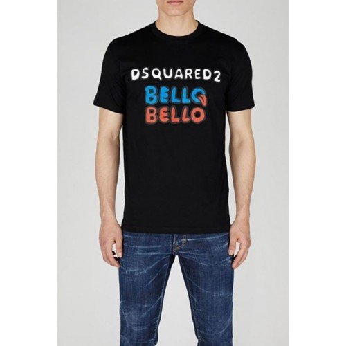 Tricou DSQUARED2, Bello Print, Black