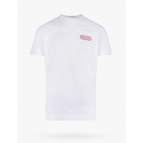 Tricou DSQUARED2, Logo Colorat Frontal, Alb