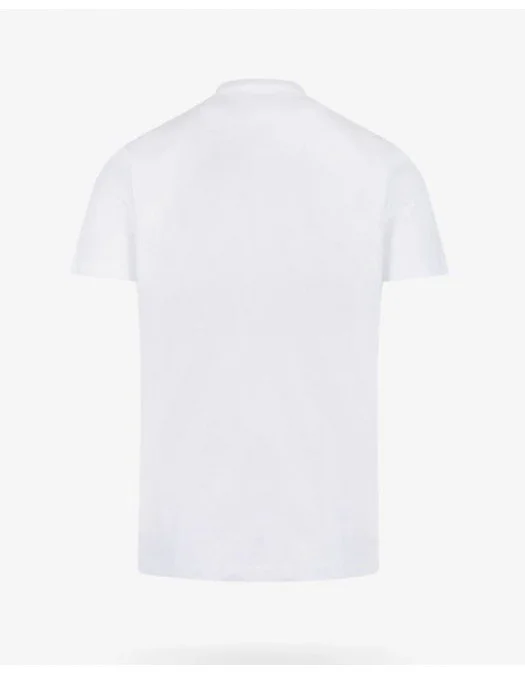 Tricou DSQUARED2, Logo Colorat Frontal, Alb - S74GD1096S23009100 Tricou DSQUARED2, Logo Colorat Frontal, Alb - S74GD1096S23009100