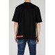 Tricou DSQUARED2, Paint Red Print, Black - S74GD1104S22427900