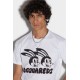 Tricou DSQUARED2, Rabbit Print, White - S74GD1136S22427100