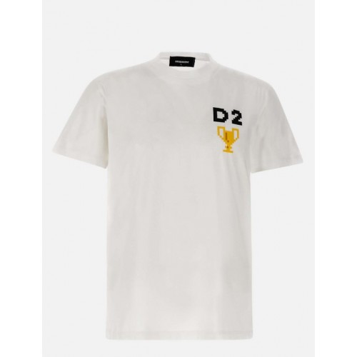 Tricou DSQUARED2, Pixel Print, S74GD1151S23009100 Tricou DSQUARED2, Pixel Print, S74GD1151S23009100