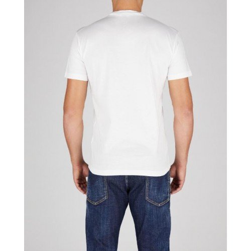 Tricou DSQUARED2, D2 Black Leaf, Alb