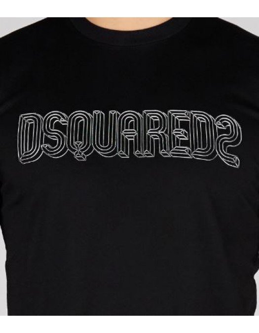 Tricou DSQUARED2, Print Frontal Brand, S74GD1161S23009900 - S74GD1161S23009900