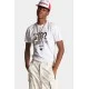 Tricou DSQUARED2, Subarbans Print, White - S74GD1219D20014100 Tricou DSQUARED2, Subarbans Print, White - S74GD1219D20014100