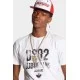 Tricou DSQUARED2, Subarbans Print, White - S74GD1219D20014100 Tricou DSQUARED2, Subarbans Print, White - S74GD1219D20014100