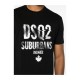 Tricou DSQUARED2, Subarbans Print, Black - S74GD1219D20014900