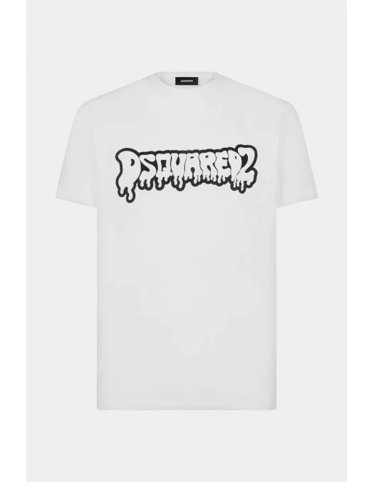 Tricou DSQUARED2, Brand Print, S74GD1221D20014100 - S74GD1221D20014100