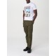 Tricou DSQUARED2, Run Guy, Alb - S74GD1226S23009100