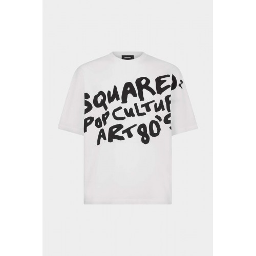 Tricou DSQUARED2, Frontal Print, S74GD1238S23009100 Tricou DSQUARED2, Frontal Print, S74GD1238S23009100