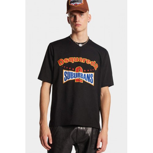 Tricou DSQUARED2, SUBURBANS SKATER FIT Tricou DSQUARED2, SUBURBANS SKATER FIT