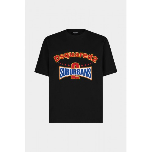Tricou DSQUARED2, SUBURBANS SKATER FIT Tricou DSQUARED2, SUBURBANS SKATER FIT
