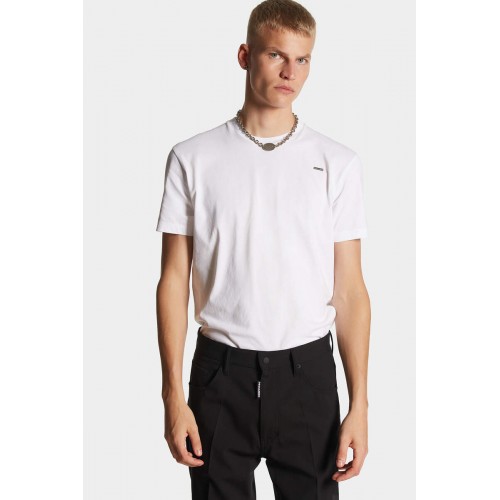Tricou DSQUARED2, Brand Logo, White Tricou DSQUARED2, Brand Logo, White