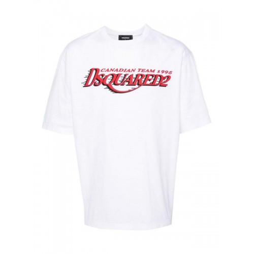 TRICOU DSQUARED2, Team 1995 Print, White TRICOU DSQUARED2, Team 1995 Print, White