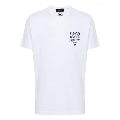 Tricou DSQUARED2, Brand Logo,  S74GD1259D20014100 Tricou DSQUARED2, Brand Logo,  S74GD1259D20014100