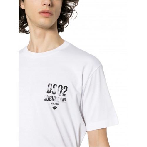 Tricou DSQUARED2, Brand Logo,  S74GD1259D20014100 Tricou DSQUARED2, Brand Logo,  S74GD1259D20014100