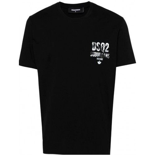 Tricou DSQUARED2, Brand Logo, S74GD1259D20014900 Tricou DSQUARED2, Brand Logo, S74GD1259D20014900