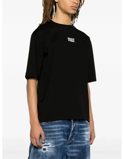 Tricou DSQUARED2, Brand Logo, Black S74GD1267S23009900 - S74GD1267S23009900
