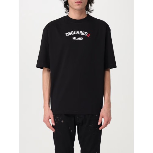 Tricou DSQUARED2, Milano Print, S74GD1268S23009900 Tricou DSQUARED2, Milano Print, S74GD1268S23009900