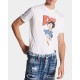 Tricou DSQUARED2, Betty Boop Print, Alb - S74GD1269S23009100