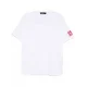 Tricou DSQUARED2, Round Neck, Simple, Red Logo, White - S74GD1300S22427100 Tricou DSQUARED2, Round Neck, Simple, Red Logo, White - S74GD1300S22427100