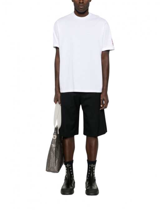 Tricou DSQUARED2, Round Neck, Simple, Red Logo, White - S74GD1300S22427100 Tricou DSQUARED2, Round Neck, Simple, Red Logo, White - S74GD1300S22427100