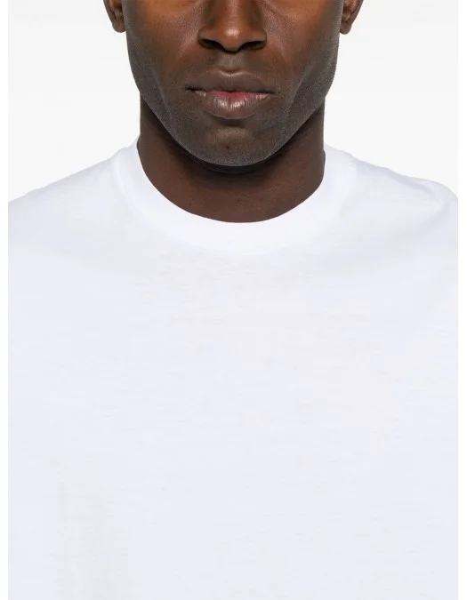 Tricou DSQUARED2, Round Neck, Simple, Red Logo, White - S74GD1300S22427100 Tricou DSQUARED2, Round Neck, Simple, Red Logo, White - S74GD1300S22427100
