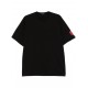 Tricou DSQUARED2, Round Neck, Simple, Red Logo, Black - S74GD1300S22427900 Tricou DSQUARED2, Round Neck, Simple, Red Logo, Black - S74GD1300S22427900