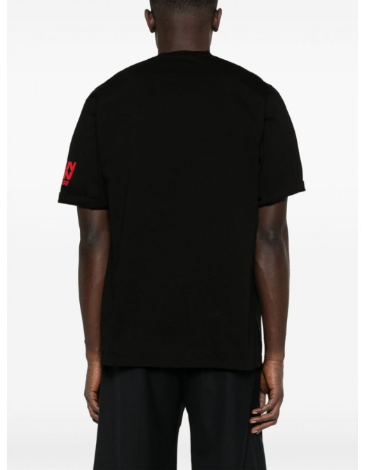 Tricou DSQUARED2, Round Neck, Simple, Red Logo, Black - S74GD1300S22427900 Tricou DSQUARED2, Round Neck, Simple, Red Logo, Black - S74GD1300S22427900