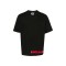 Tricou DSQUARED2, Classic Black, Red Logo Insert, Loose Fit