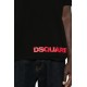 Tricou DSQUARED2, Classic Black, Red Logo Insert - S74GD1301S22427900