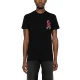 Tricou DSQUARED2, Red Logo Print, Cotton, Black - S74GD1311D20014900