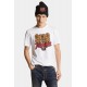 Tricou DSQUARED2, Classic White, Bear Insert, Cool Fit - S74GD1316D20014100