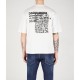 Tricou DSQUARED2, JERSEY, Print Milano Map, White - S74GD1339D20020100