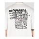 Tricou DSQUARED2, JERSEY, Print Milano Map, White - S74GD1339D20020100