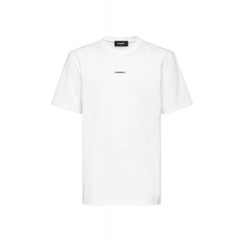 Tricou DSQUARED2, Clasic White, Frontal Logo Tricou DSQUARED2, Clasic White, Frontal Logo