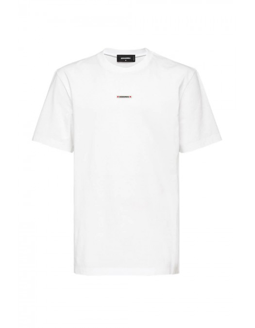 Tricou DSQUARED2, Clasic White, Frontal Logo - S74GD1353D20020100