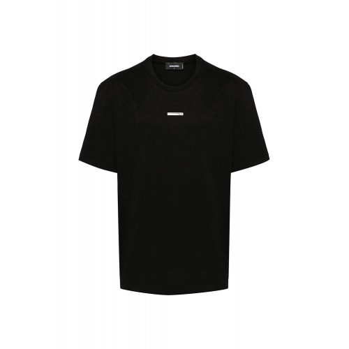 Tricou DSQUARED2, Clasic Black, Frontal Logo Tricou DSQUARED2, Clasic Black, Frontal Logo