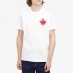 Tricou DSQUARED2, Maple Leaf, Classic White - S74GD1358D20014100